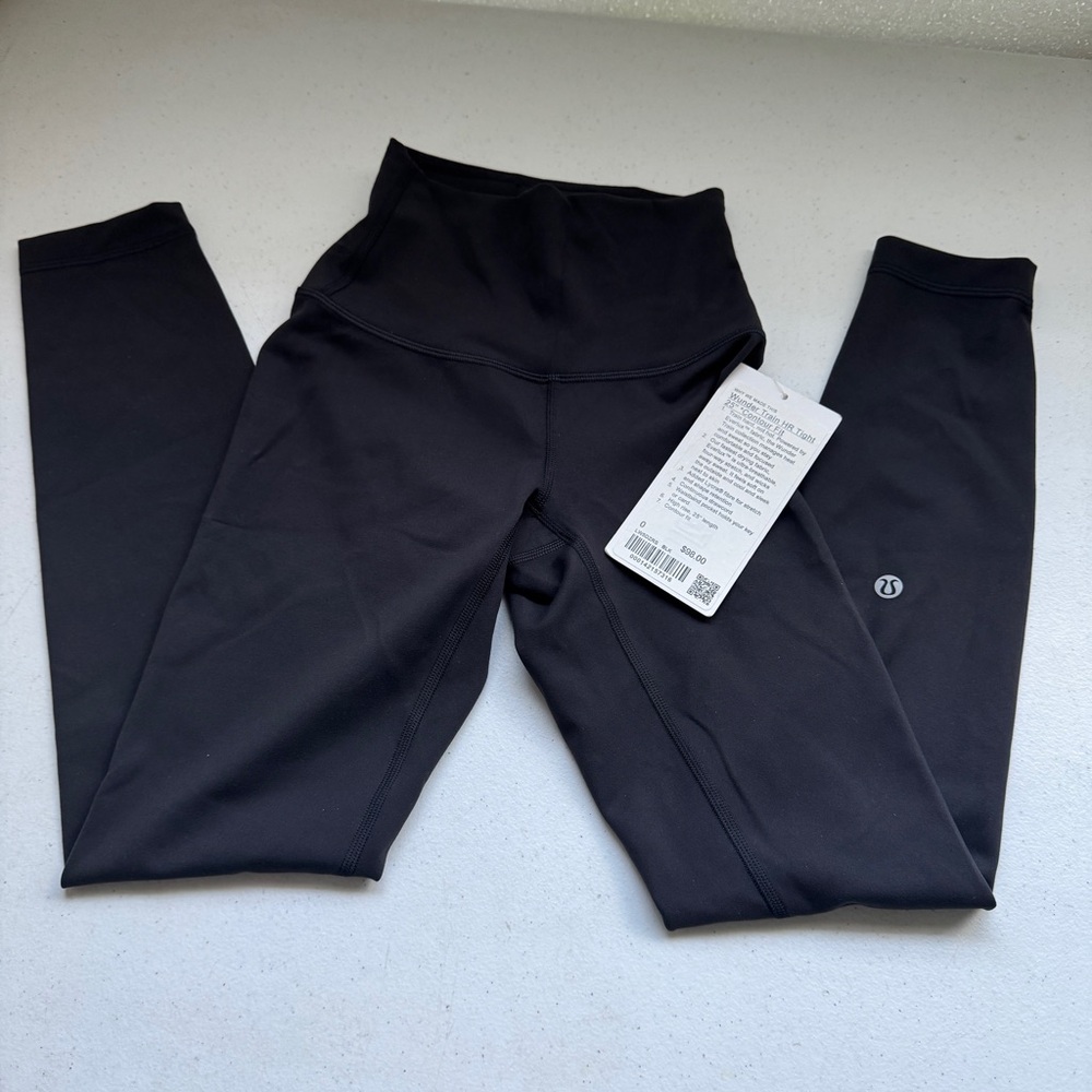 Lululemon Wunder Train HR Tight 25" Contour Fit Legging Womens Size 0 Black Yoga - Picture 2 of 10